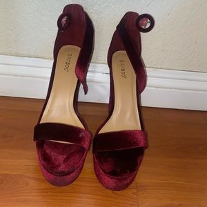 Womens Bamboo platform Heels